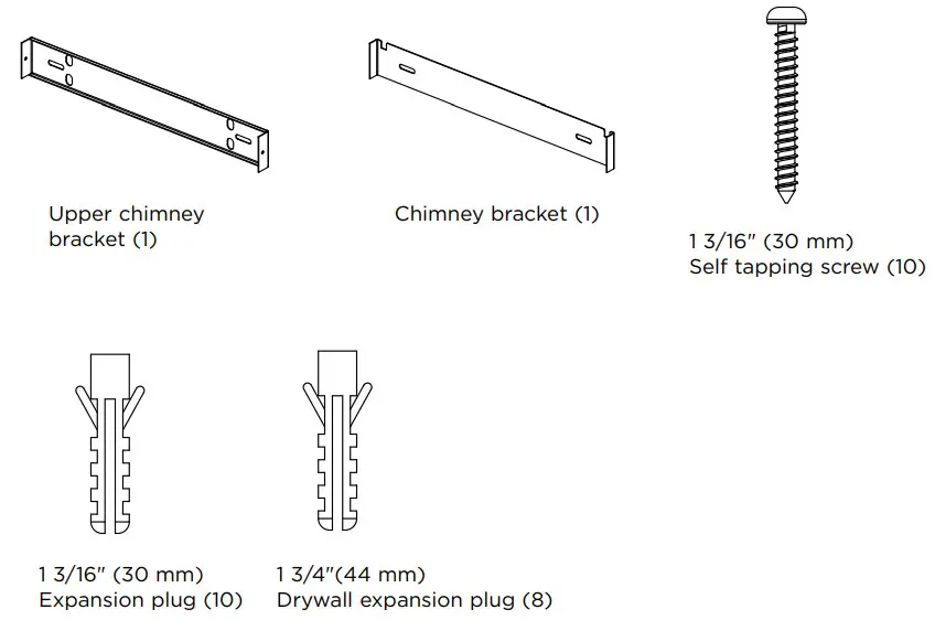 FISHER PAYKEL Wall Range Hood Chimney Pyramid - PATS2
