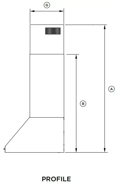 FISHER PAYKEL Wall Range Hood Chimney Pyramid - PRODUCT2