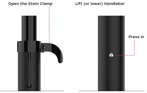 JETSON JJUP3W BLK Jupiter Mini 3 Wheel Light Up Kick Scooter - Adjusting the Handlebar