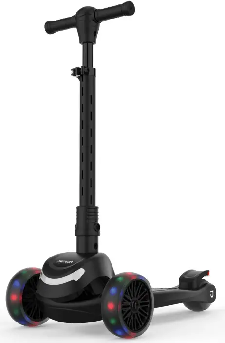 JETSON JJUP3W BLK Jupiter Mini 3 Wheel Light Up Kick Scooter - Riding the Scooter