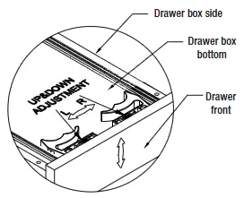 drawer adjustment
