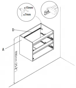 vanity suspension rail