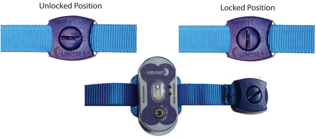 LUNASEA LIGHTING LunaSafe 10W Qi LL63 Wireless Charge Pad - Locking Wrist Strap