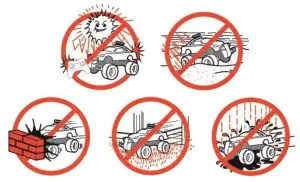 NEW BRIGHT 21HBRRHW Toy Transmitter - Precautions and Care