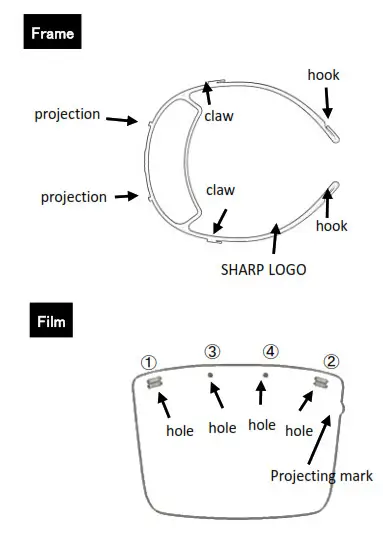 SHARP FG-F10M Face Shield- Frame