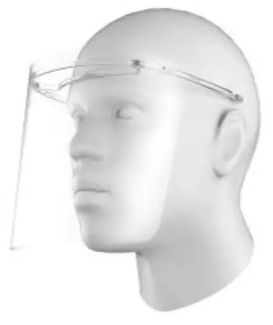 SHARP FG-F10M Face Shield- Removing