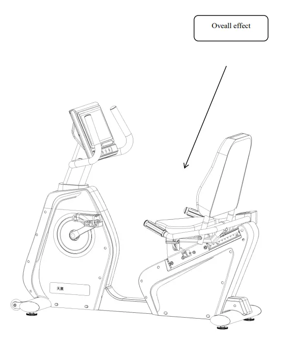 FRENCH FITNESS FF RB200 Commercial Recumbent Bike - parts list 6