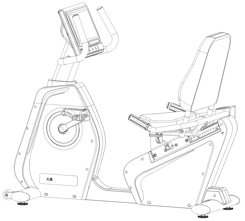 FRENCH FITNESS FF RB200 Commercial Recumbent Bike