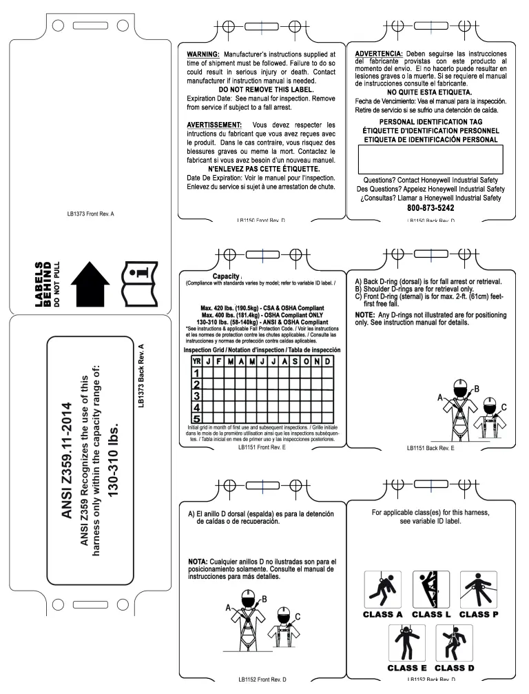 Honeywell MFP9720029 Harnesses And Body Belts - fig28