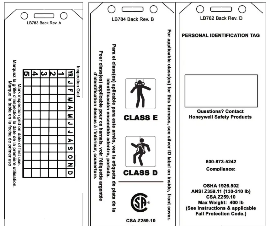 Honeywell MFP9720029 Harnesses And Body Belts - fig29