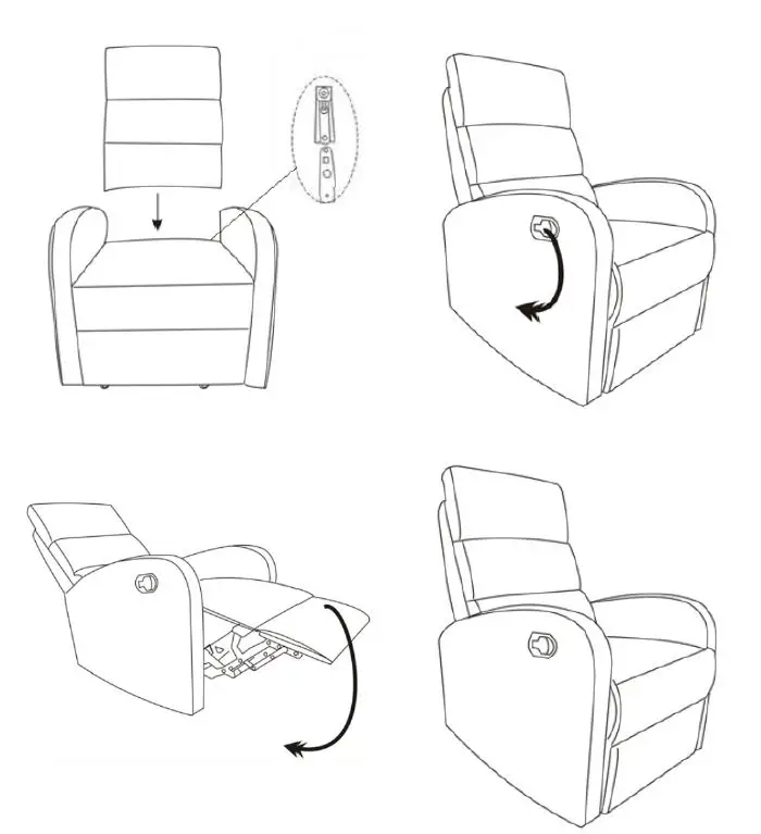ovela OVMNTBYRCBA Toby Recliner FIG 1
