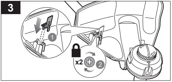 RYOBI R18LTR38 Brushless Line Trimmer Kit Instruction Manual - ADJUSTING THE CUTTING LINE