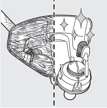 RYOBI R18LTR38 Brushless Line Trimmer Kit Instruction Manual - CLEANING THE PRODUCT