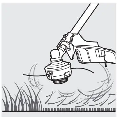 RYOBI R18LTR38 Brushless Line Trimmer Kit Instruction Manual - OPERATING THE PRODUCT