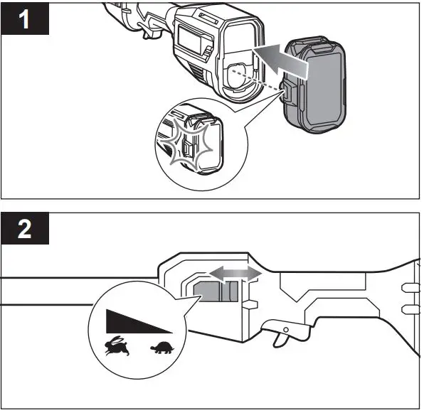RYOBI R18LTR38 Brushless Line Trimmer Kit Instruction Manual - OPERATING THE PRODUCT