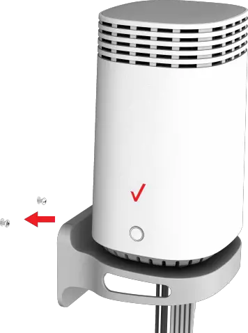 Attach mounted router to wall