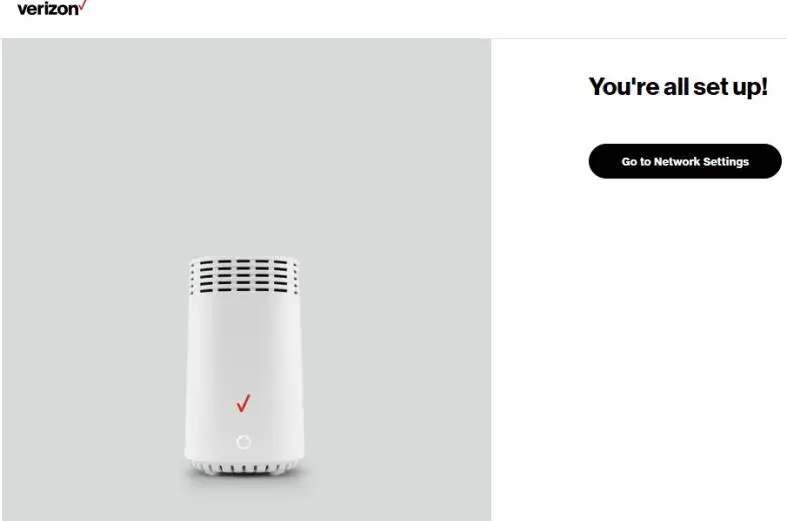 Congratulations! You're all set up.