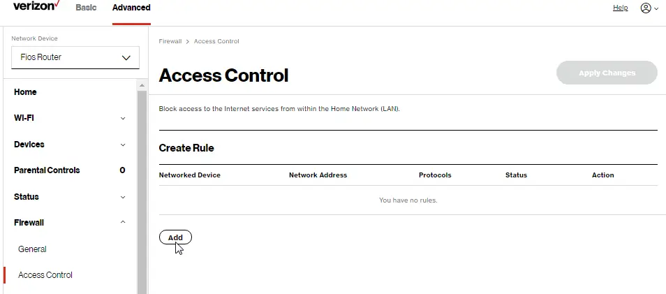Firewall: Access Controls