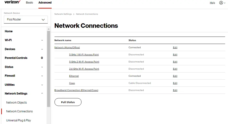 Network: Network connections