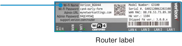 Router label