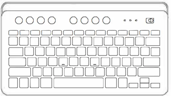 Falelegend FLPC346AB Wireless Keyboard