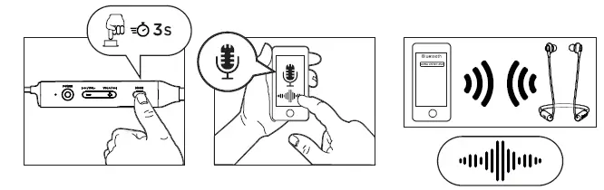 aiwa ESTBT-450 Wireless Neckband Quad Driver In-Earphones FIG9