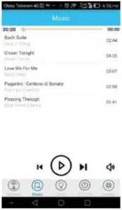 Music playing via Bluetooth