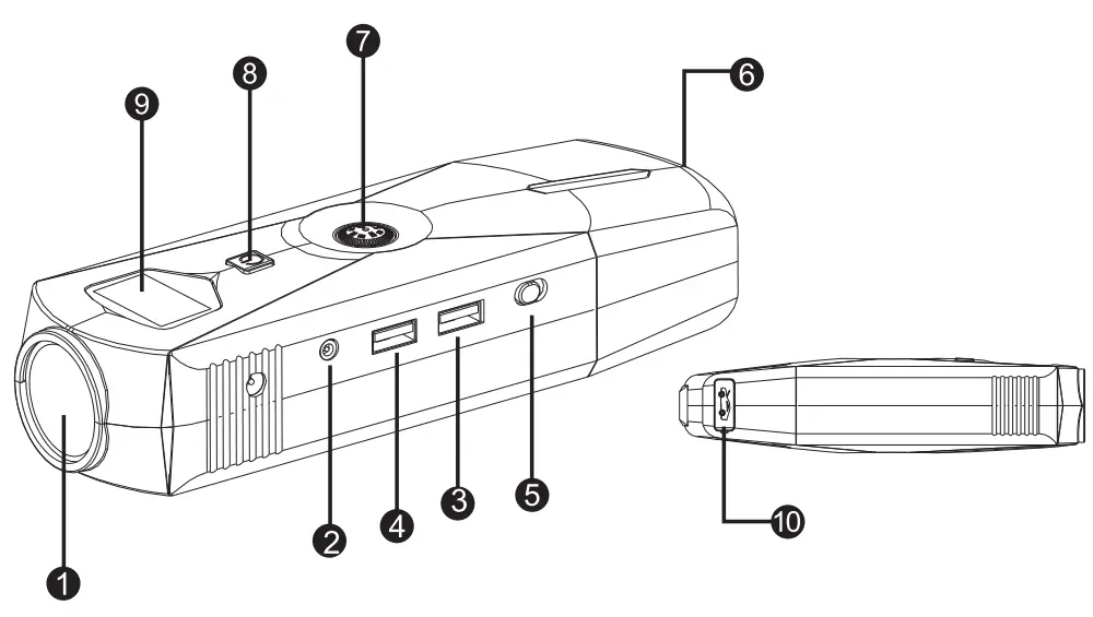 VIKING ZULU14 14100 mAh Car Jump Starter-Fig1