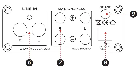 PYLE PDA20BT Desktop Wireless BT Audio Amplifier 2