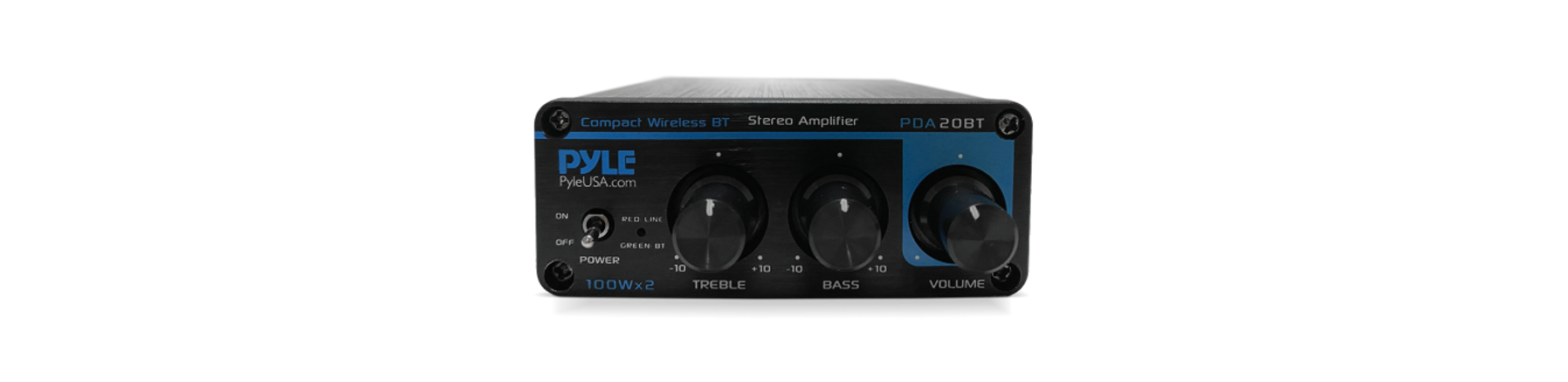 Pyle Pda20bt Desktop Wireless Bt Audio Amplifier User Manual