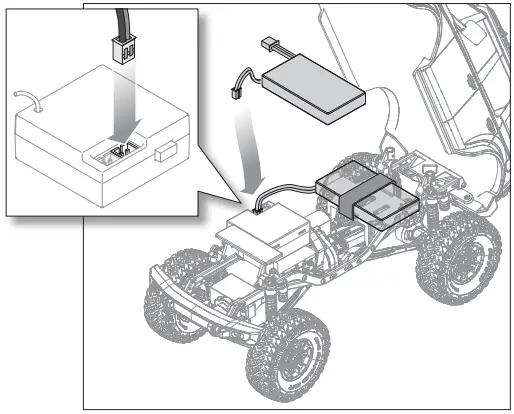 INSTALL THE VEHICLE BATTERY