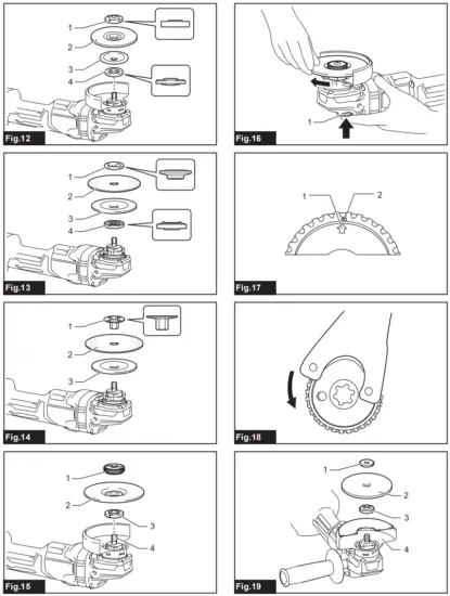 makita GA021G Cordless Angle Grinder - 3
