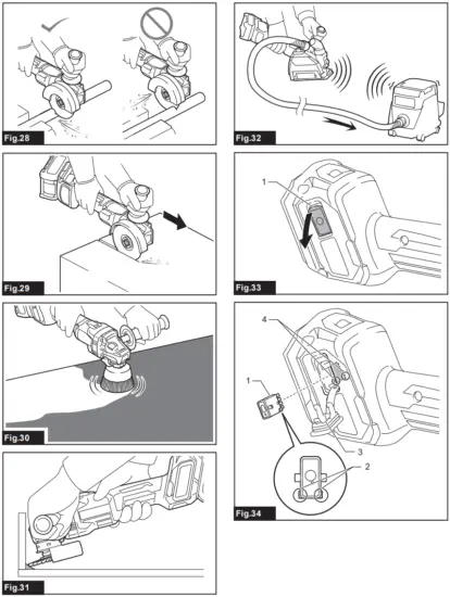 makita GA021G Cordless Angle Grinder - 5