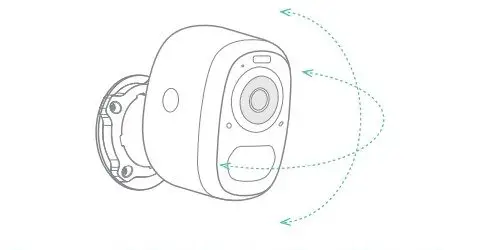 vicoo Wireless Smart Battery Camera Power on