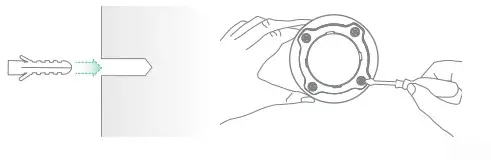 vicoo Wireless Smart Battery Camera complete the fixing