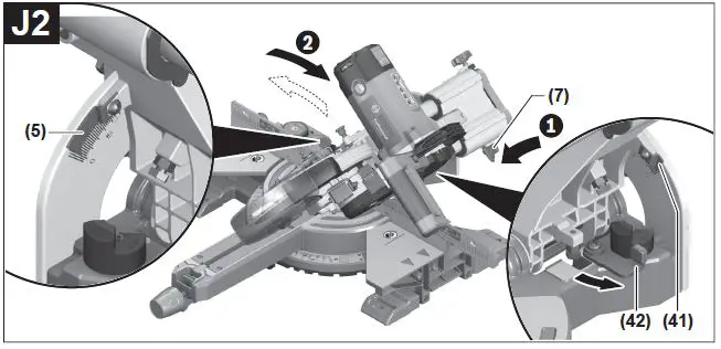BOSCH GCM 350-254 Professional Heavy Duty Sliding Mitre Saw-10