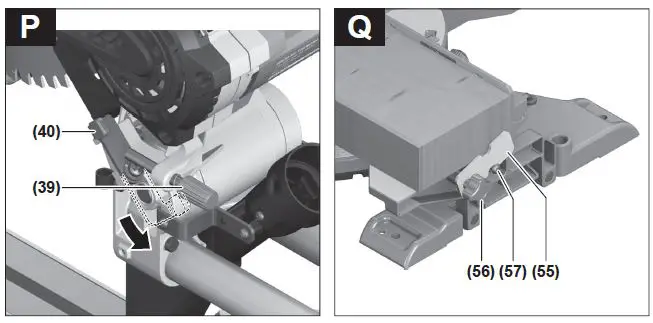 BOSCH GCM 350-254 Professional Heavy Duty Sliding Mitre Saw-14