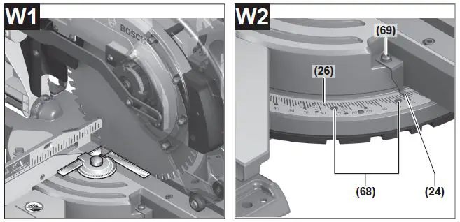 BOSCH GCM 350-254 Professional Heavy Duty Sliding Mitre Saw-20