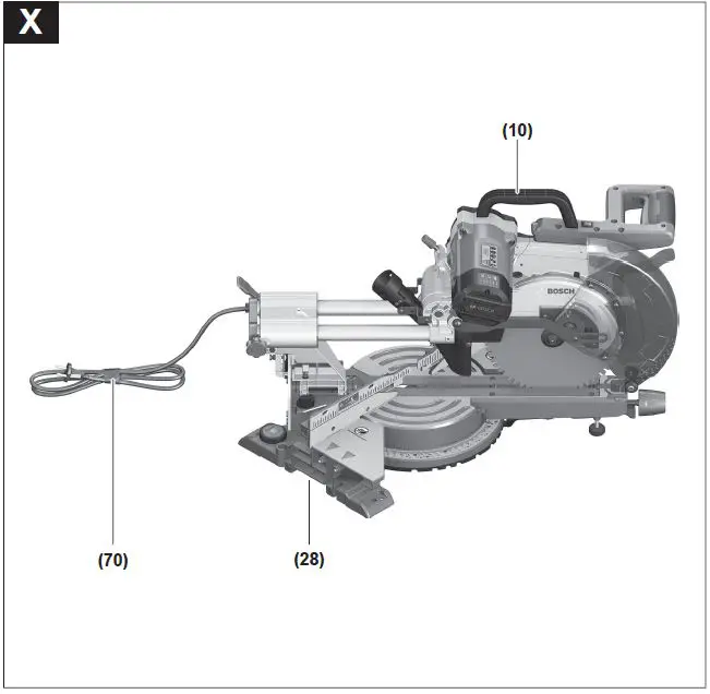 BOSCH GCM 350-254 Professional Heavy Duty Sliding Mitre Saw-21