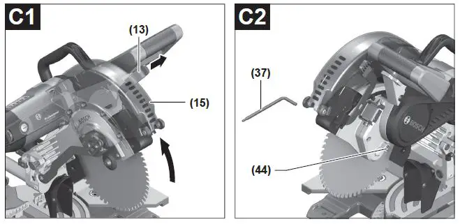 BOSCH GCM 350-254 Professional Heavy Duty Sliding Mitre Saw-6