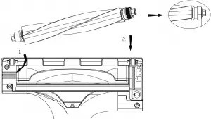 Brush Roller installation - 1
