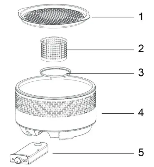 Klarstein MICRO-Q 3131 Charcoal Grill - PRODUCT DESCRIPTION