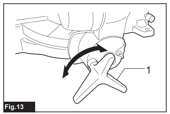 Adjusting the bevel angle
