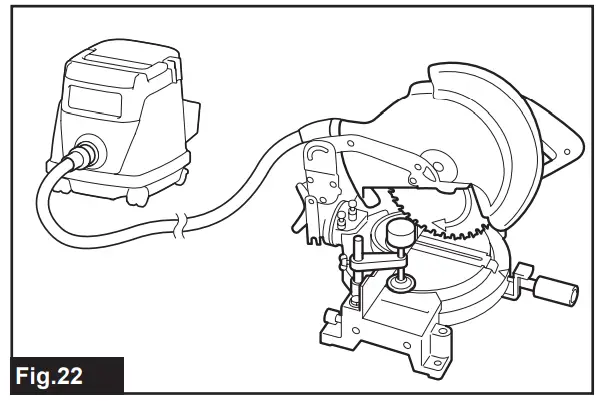 Connecting a vacuum cleaner