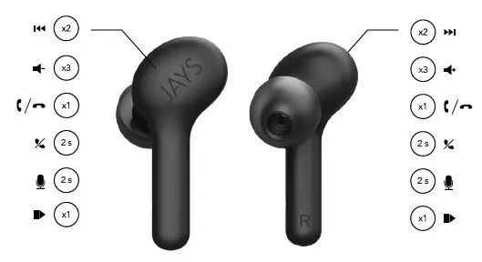 JAYS F5TW01 f-Five True Wireless Earbuds1