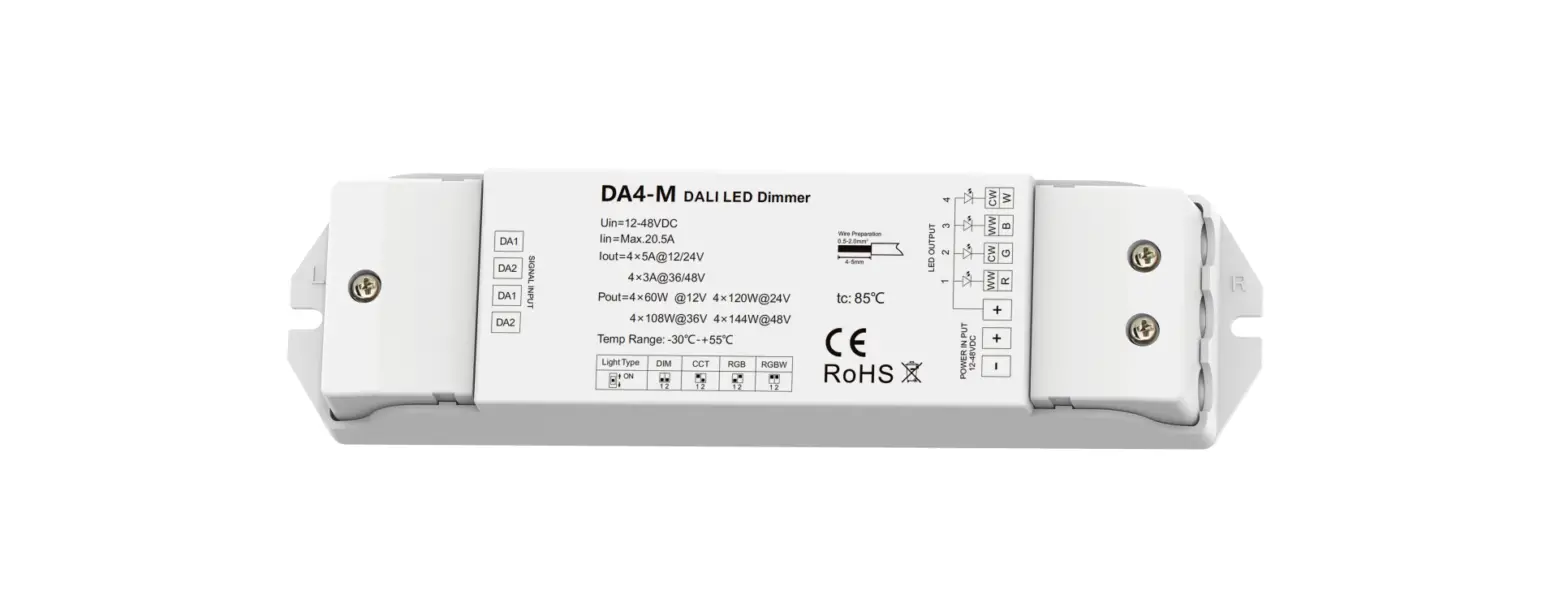 Sunricher 4 Channel Constant Voltage Dali Led Dimmer User Manual