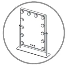 anko RM384.00 Small Hollywood Mirror - LED