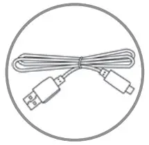 anko RM384.00 Small Hollywood Mirror - USB cable