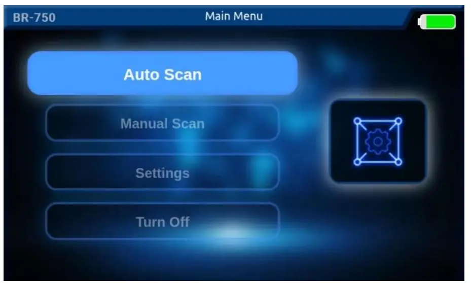 BR Systems BR 700 Pro Underground Water Detector - selecting