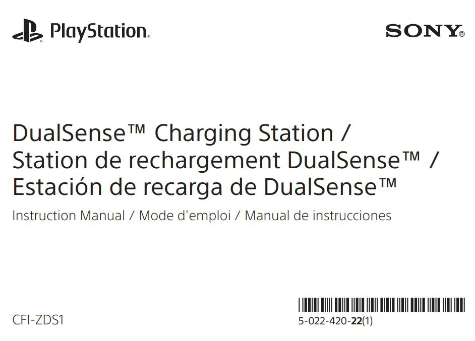 SONY Charging Station Instruction Manual
